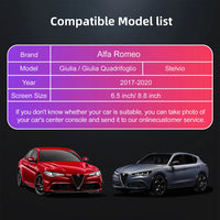 Boîtier CarPlay Alfa Romeo Giulia et Stelvio (2017-2020) – Écran d'origine conservé, vue 4