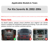Autoradio CarPlay Kia Sorento BL (2002-2006) – Écran vertical 9,7 pouces, vue 3