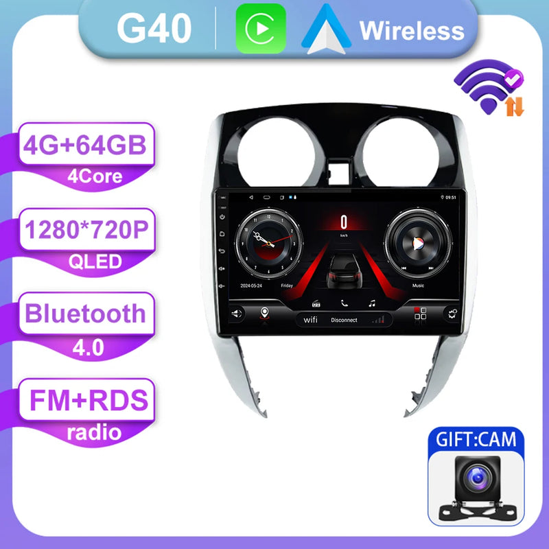 Autoradio CarPlay Nissan Note E12 (2012-2021) – Écran 9 pouces, jusqu'à 8 Go + 256 Go, vue 28