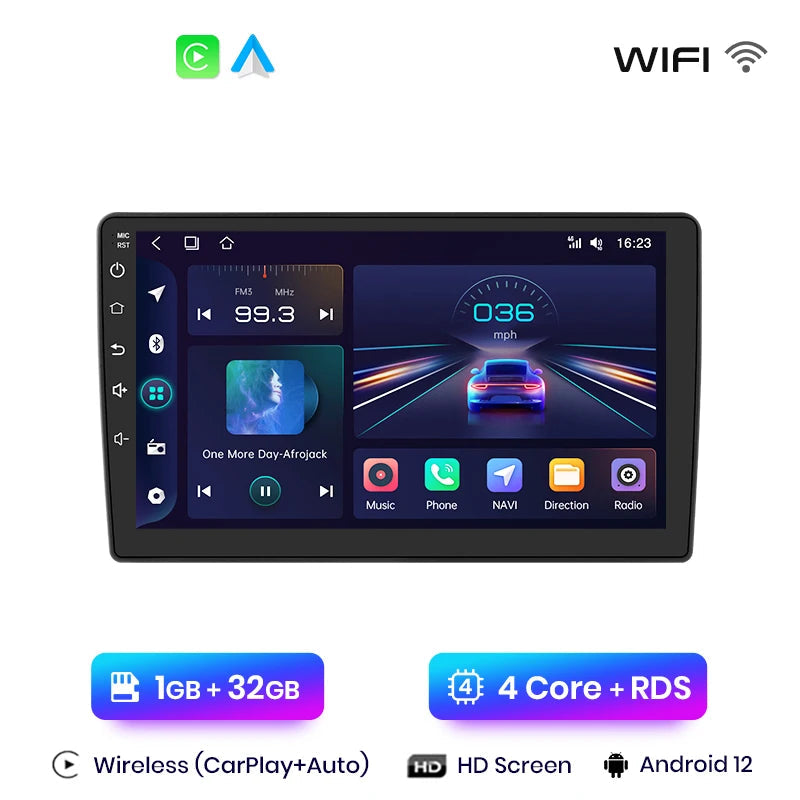 CarPlay Peugeot 407 – Autoradio GPS avec écran tactile 9 pouces