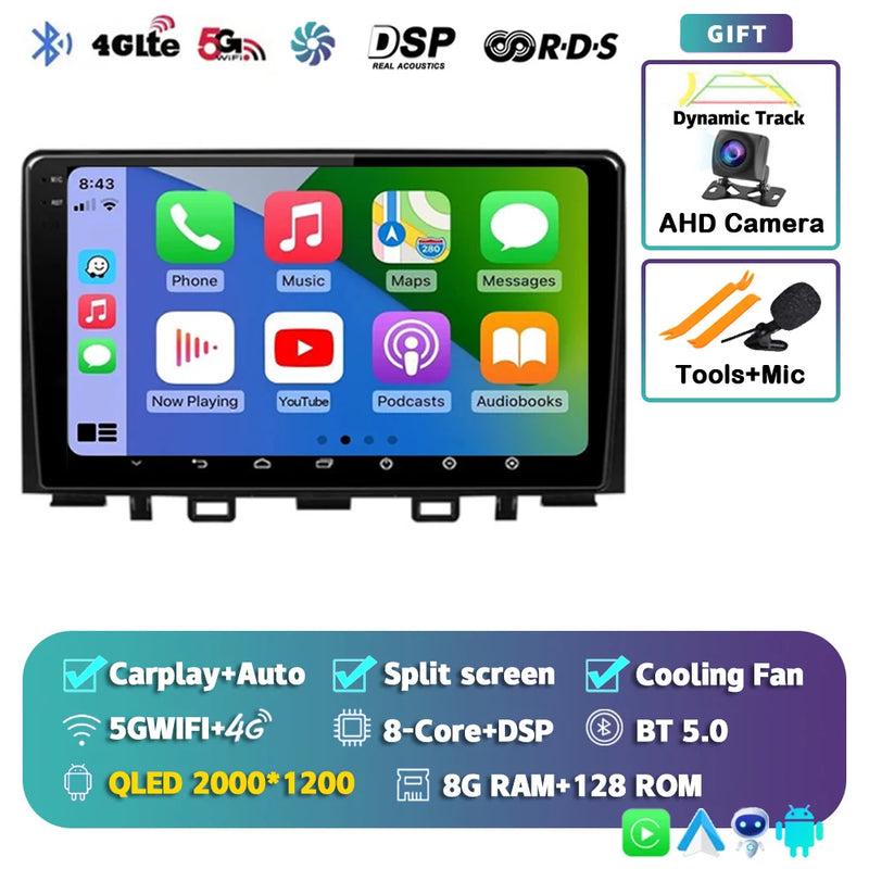 Autoradio CarPlay Kia Rio YB et Stonic (2016-2020) – Écran 9 pouces, jusqu'à 16 Go + 512 Go, vue 53