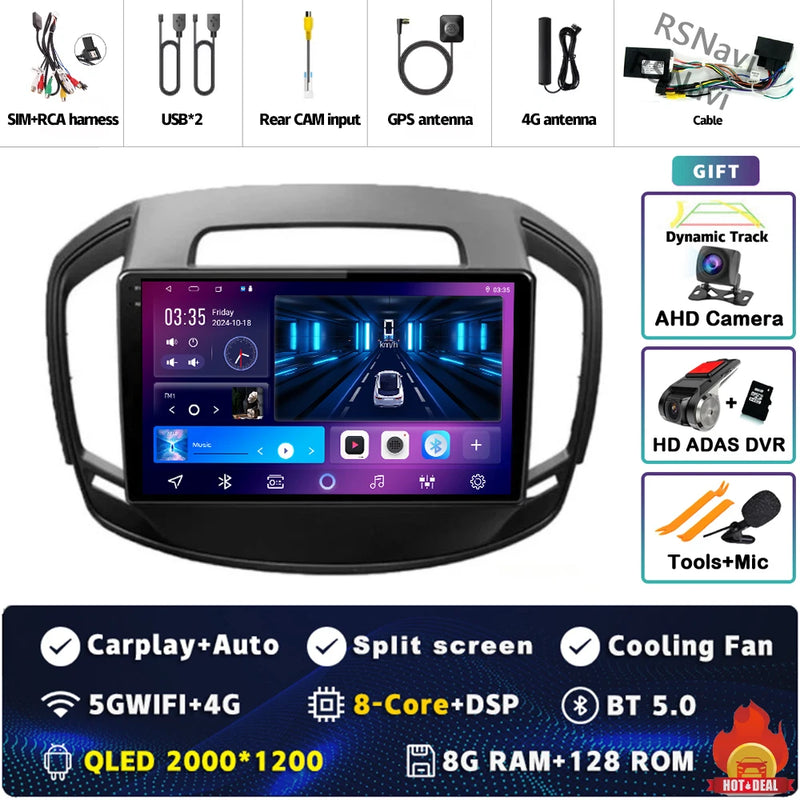 Autoradio CarPlay Opel Insignia (2013-2017) – Écran QLED, Android 16, jusqu'à 16 Go + 512 Go, vue 38