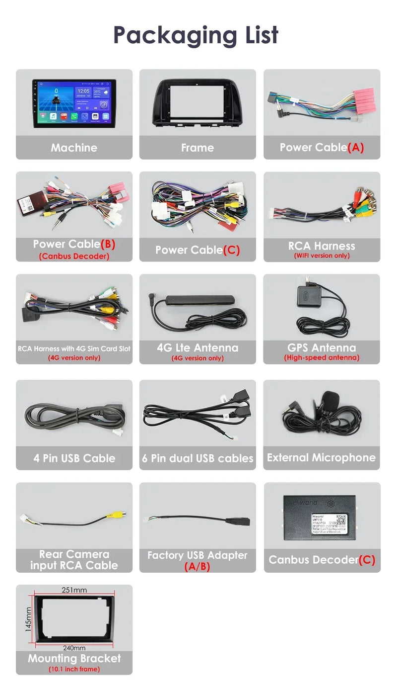 Autoradio CarPlay Mazda CX-5 (2012-2015) – Écran 10,1 pouces, Android 13, vue 6
