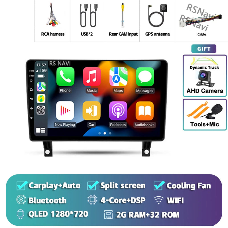 Autoradio CarPlay Opel Antara (2006-2017) – Écran QLED, Android 16, vue 30