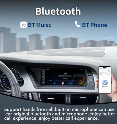 Becquet Voiture Autoradio Audi A4 B8 A5, Écran Tactile 8,9'' CarPlay