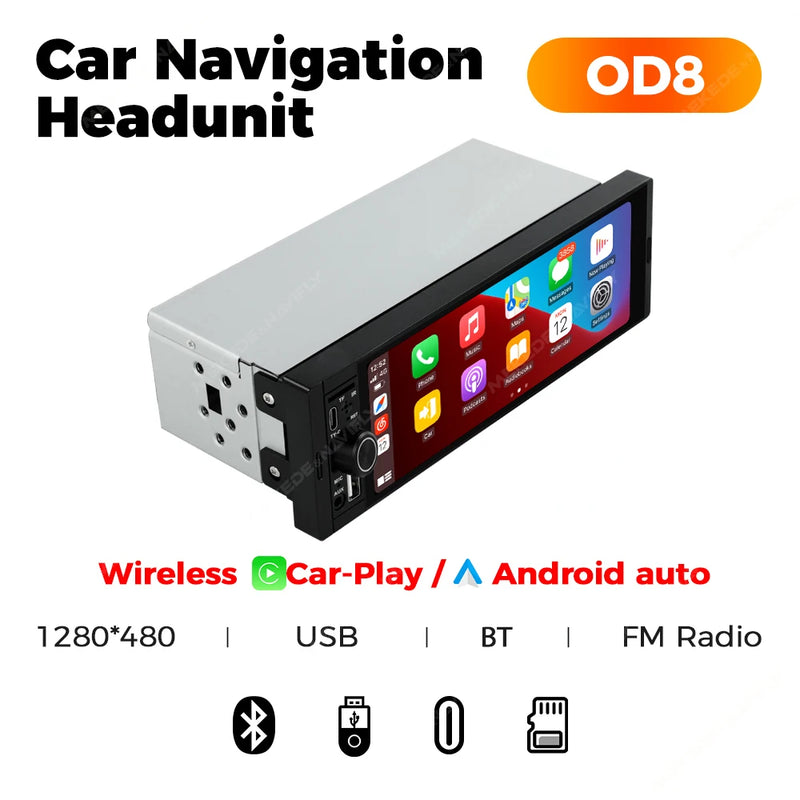 Autoradio 1 DIN CarPlay Universel 6,86 Pouces – Filaire ou Sans Fil, Bluetooth, vue 42