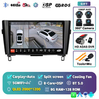 Autoradio CarPlay Nissan Qashqai J11 et X-Trail T32 (2014-2020) – Écran QLED, jusqu'à 16 Go + 512 Go, vue 22