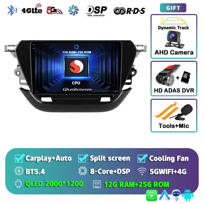 Autoradio CarPlay Opel Corsa F (2019-2023) – Écran 9 pouces, jusqu'à 12 Go + 256 Go, vue 41
