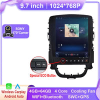 Autoradio CarPlay Opel Astra J (2009-2015) et Cascada – Écran vertical 9,7 pouces, jusqu'à 8 Go + 256 Go, vue 9