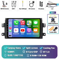 Autoradio CarPlay Suzuki SX4 (2006-2013) – Écran 9 pouces sans fil, jusqu'à 12 Go + 256 Go, vue 36