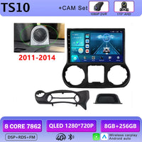 Autoradio CarPlay Jeep Wrangler JK (2011-2018) – Écran 9 pouces sans fil, jusqu'à 12 Go + 256 Go, vue 8