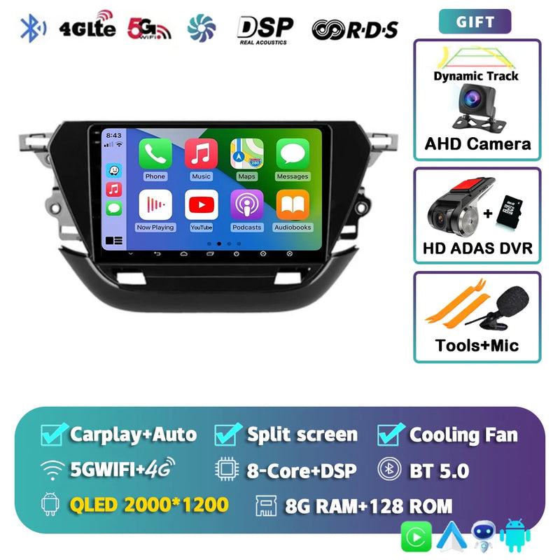 Autoradio CarPlay Opel Corsa F (2019-2023) – Écran 9 pouces, jusqu'à 12 Go + 256 Go, vue 35