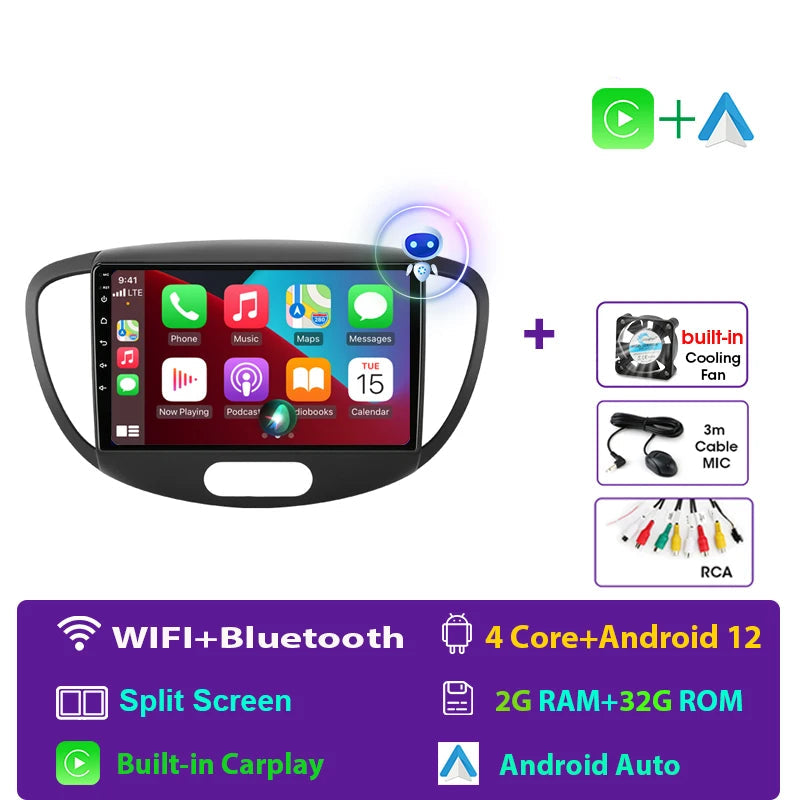 Carplay hyundai i10 2007–2013