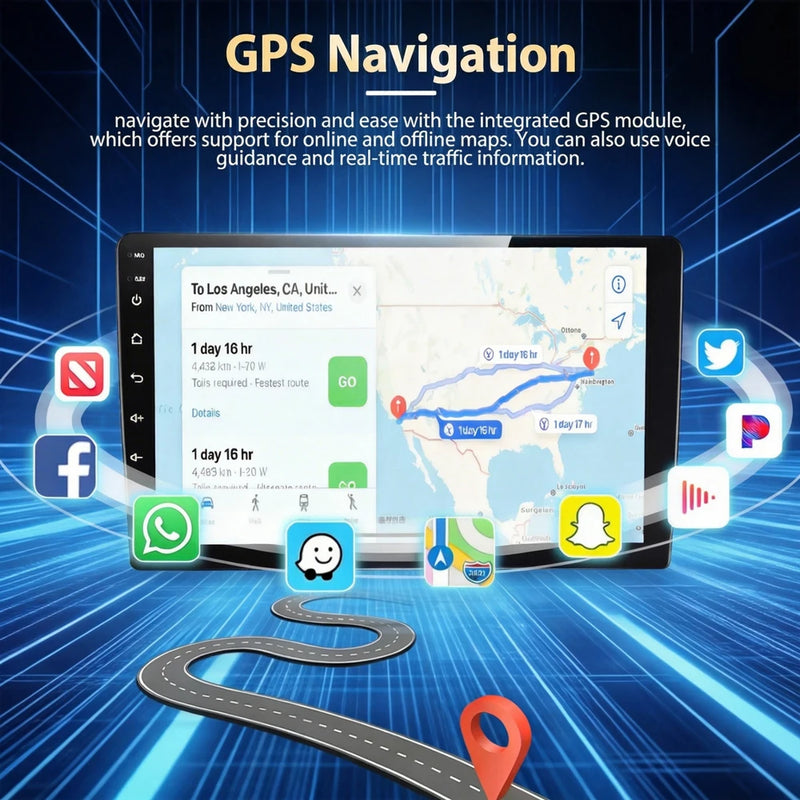 Autoradio CarPlay Peugeot 407 (2004-2011) – Android 16, boîtier CAN bus fourni, jusqu'à 8 Go + 256 Go, vue 16