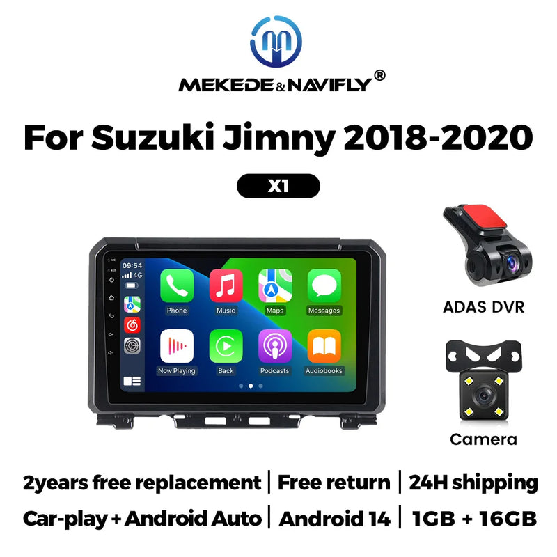 Autoradio CarPlay Suzuki Jimny JB64 et JB74 (2018-2020) – Écran 9 pouces, jusqu'à 2 Go + 32 Go, vue 50