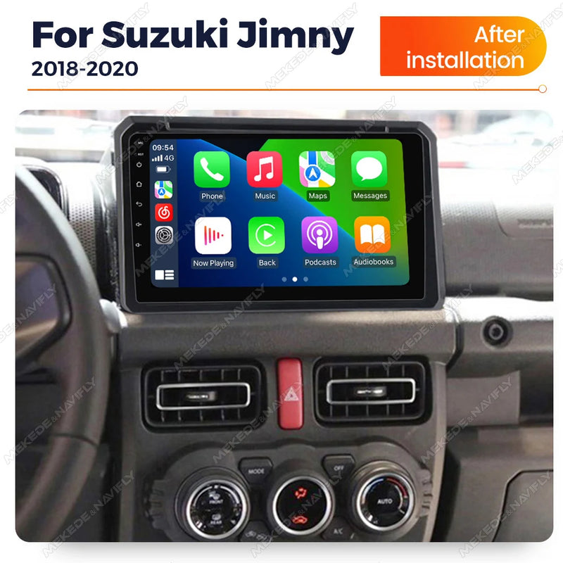 Autoradio CarPlay Suzuki Jimny JB64 et JB74 (2018-2020) – Écran 9 pouces, jusqu'à 2 Go + 32 Go, vue 2