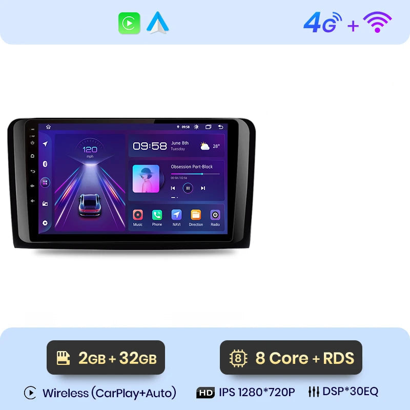 CARPLAY MERCEDES W164 (2005-2012) C4