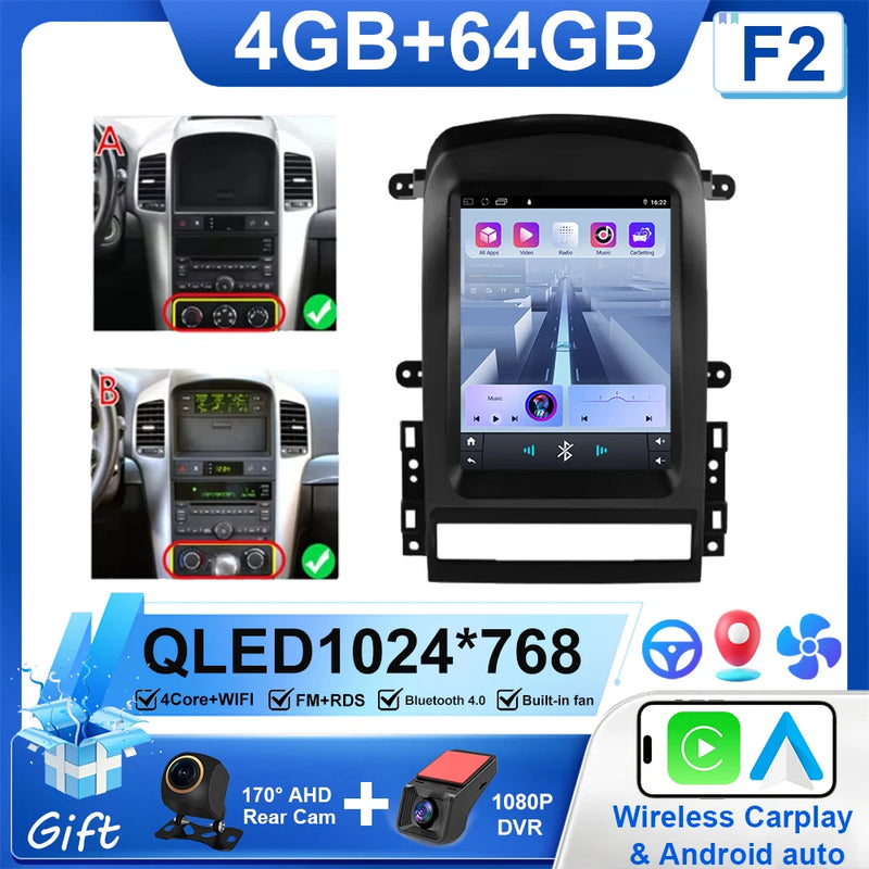 Autoradio CarPlay Chevrolet Captiva (2006-2012) – Écran vertical 9,7 pouces, jusqu'à 8 Go + 256 Go, vue 32