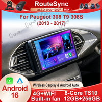 Autoradio CarPlay Peugeot 308 T9 et 308S (2013-2017) – Écran 9 pouces, sans fil