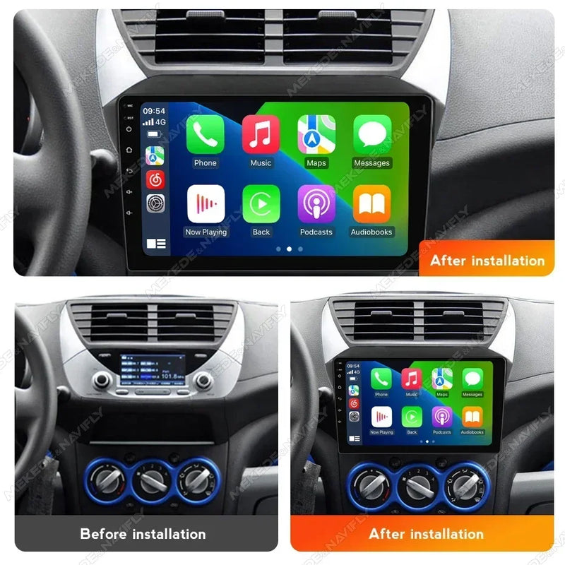 Autoradio CarPlay Suzuki Alto (2009-2016) – Écran 9 pouces, Android 14, vue 3