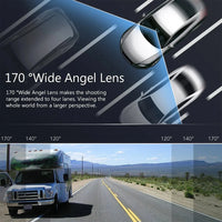 Dashcam 3 ou 4 Caméras – Avant 1080P, Côtés Orientables et Arrière, Mode Parking, vue 15
