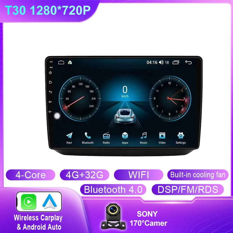 Autoradio CarPlay Skoda Fabia 2 (2007-2014) – Écran 10 pouces, jusqu'à 12 Go + 256 Go, vue 13