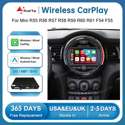 Boîtier CarPlay Android Auto Sans Fil pour MINI R56 F56
