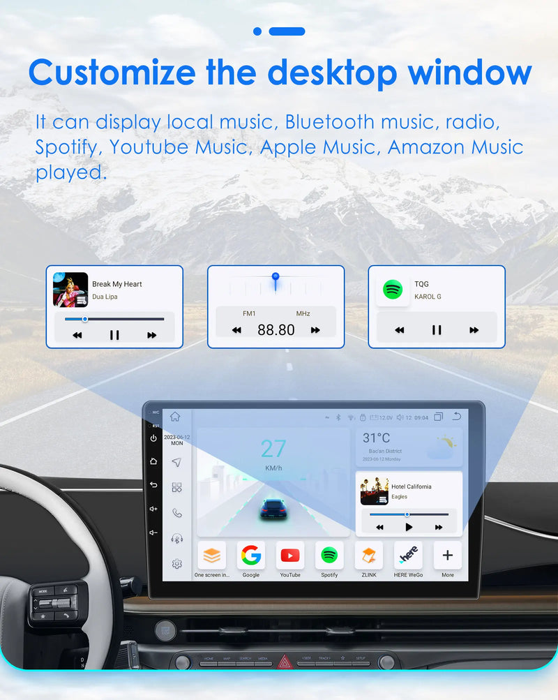 Autoradio CarPlay Fiat 500 (2007-2015) – Écran 7 pouces, 8 cœurs, jusqu'à 8 Go + 128 Go, vue 27