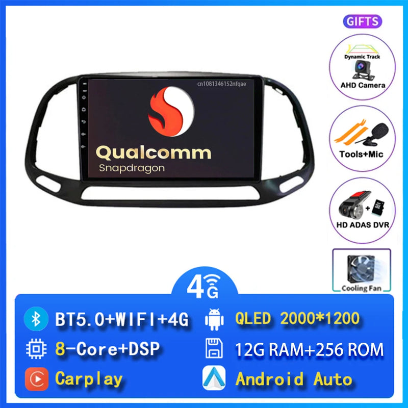 Autoradio CarPlay Fiat Doblo (2015-2019) – Écran 9 pouces, jusqu'à 12 Go + 256 Go, vue 23