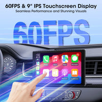 Écran CarPlay Universel Sans Fil 7, 8 ou 9 Pouces – Support Magnétique et Ventouse, vue 4