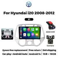 Autoradio CarPlay Hyundai i20 (2008-2012) – Écran 9 pouces, Android 14, jusqu'à 2 Go + 32 Go, vue 7