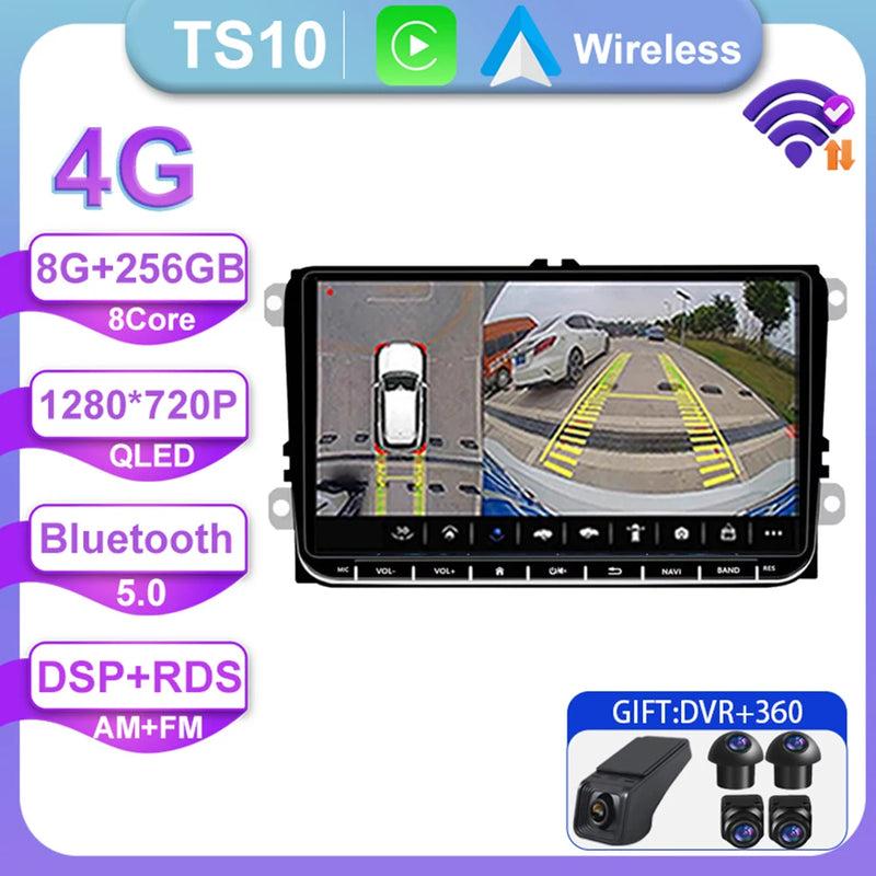 Autoradio CarPlay Volkswagen Golf 5, Golf 6, Passat B6, Tiguan – Écran 9 pouces, Android 14, vue 14