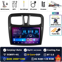 Autoradio CarPlay Dacia Sandero et Logan 2 (2014-2019) – Écran 9 pouces, jusqu'à 12 Go + 256 Go, vue 33