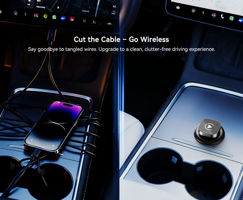 Adaptateur CarPlay Sans Fil USB-C Mini – CarPlay et Android Auto, Wi-Fi 5 GHz, Bluetooth 5.0, vue 8