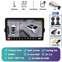 Autoradio CarPlay Fiat Tipo, Egea et Dodge Neon (2015-2018) – Écran QLED, jusqu'à 16 Go + 512 Go, vue 16
