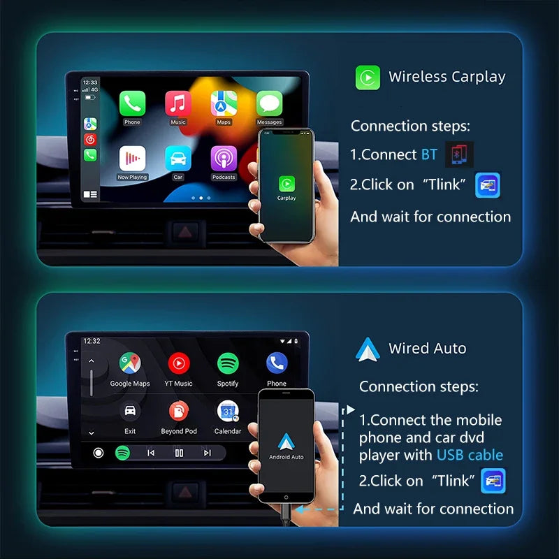 Autoradio CarPlay Subaru Forester MK4, Impreza et XV Crosstrek (2012-2014) – Écran IPS 9 pouces, vue 3