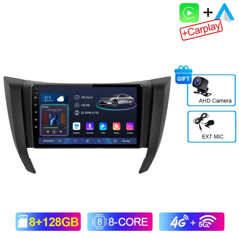 Autoradio CarPlay Nissan Navara NP300 D23 (2014-2021) – Écran 9 pouces, Android 16, vue 34