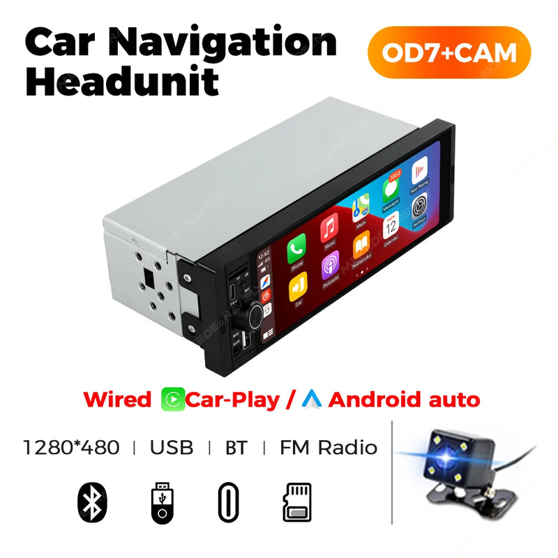 Autoradio 1 DIN CarPlay Universel 6,86 Pouces – Filaire ou Sans Fil, Bluetooth, vue 48