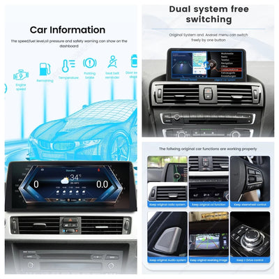 Autoradio Android BMW Série 7 F01 F02 CarPlay Sans Fil