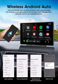 Écran CarPlay Portable 10,1 Pouces – Sans Fil, Dashcam 4K en Option, vue 16