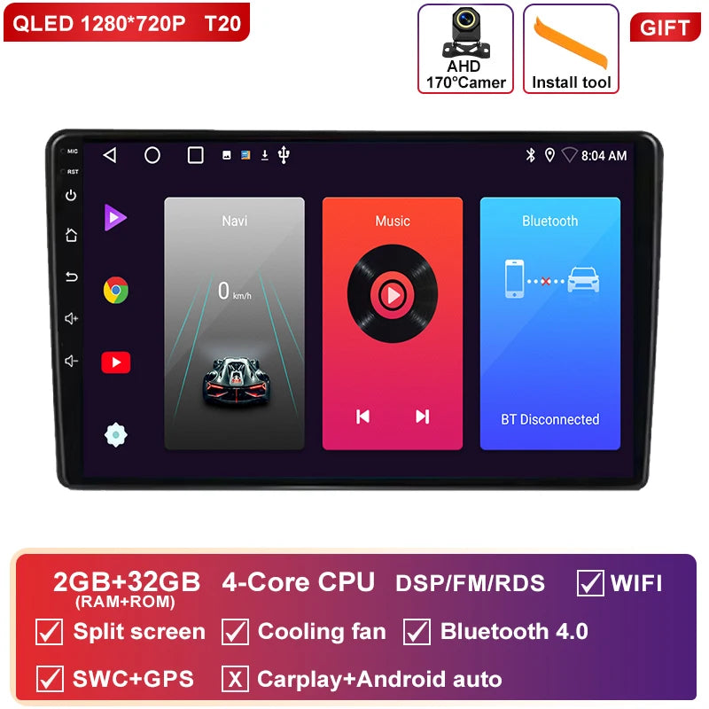 Autoradio CarPlay Peugeot 308 T9 et 308S (2013-2017) – Écran 9 pouces, sans fil, vue 44