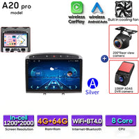 Autoradio CarPlay Peugeot 308, RCZ et 408 – Écran 9 pouces, Android 16, vue 9