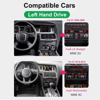 Autoradio CarPlay Audi Q7 4L (2005-2015) – Écran 10,25 pouces, Android 8 cœurs ou Linux, MMI 2G / 3G, vue 2