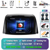Autoradio CarPlay Renault Koleos (2008-2016) – Écran 9 pouces sans fil, jusqu'à 16 Go + 512 Go, vue 48