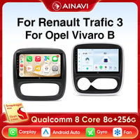 Autoradio CarPlay Renault Trafic 3 et Opel Vivaro B (2014-2018) – Écran 9 pouces, sans fil