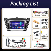 Autoradio CarPlay Hyundai ix35 (2009-2015) – Écran 7 pouces à boutons, jusqu'à 8 Go + 256 Go, vue 4