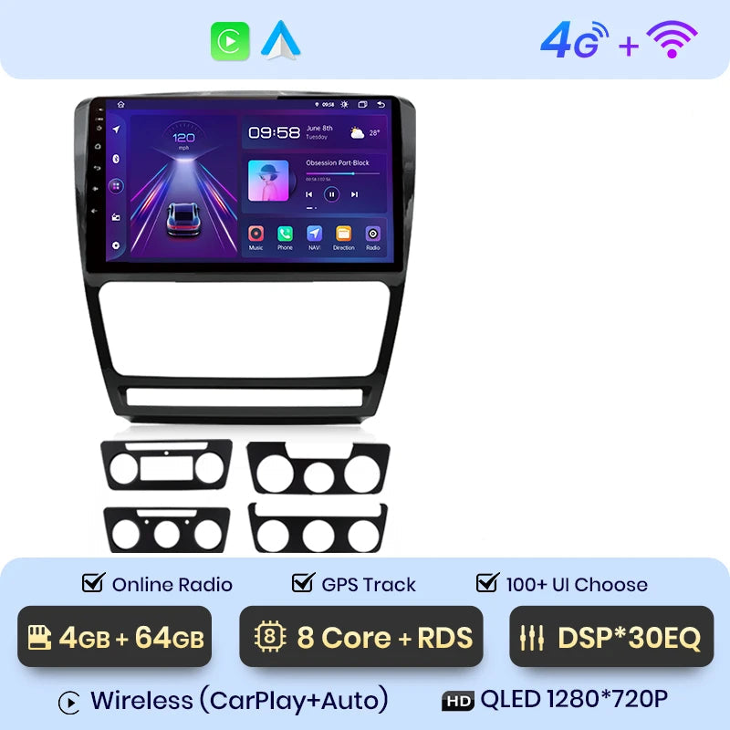 CARPLAY SKODA OCTAVIA 2 (2008-2013) K6