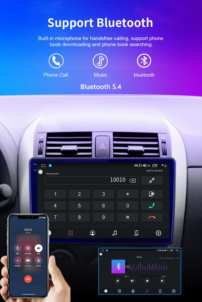 Autoradio CarPlay Kia Soul 2 (2013-2019) – Écran 9 pouces, jusqu'à 16 Go + 256 Go, vue 20