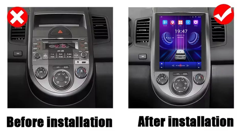 Autoradio CarPlay Kia Soul (2010-2013) – Écran vertical 9,7 pouces, jusqu'à 8 Go + 256 Go, vue 8