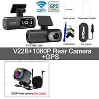 Dashcam 4K Wi-Fi Double Caméra – Écran 1,47 Pouce, GPS en Option, Kit Parking 24 h, vue 21